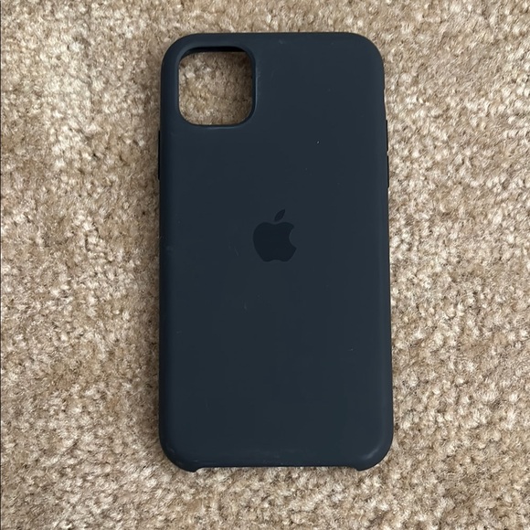 Apple Midnight Black iPhone 11 Silicone Case - Picture 1 of 2